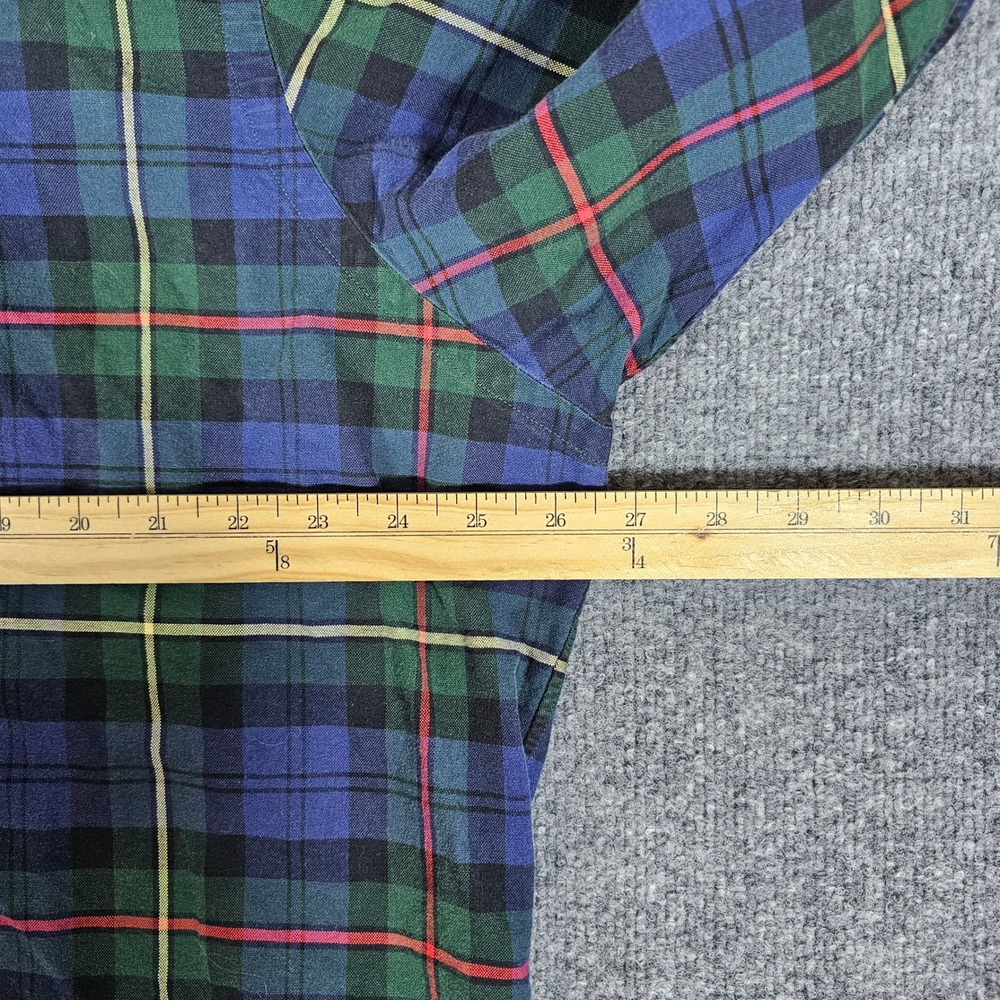 Ralph Lauren Men's Plaid Button Down Shirt Long Sleeve LT Tall Classic Fit Red - Picture 5 of 6